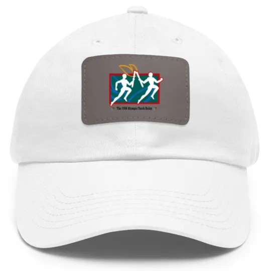 Discover 1996 Summer Olympics torch relay Dad Hat With Leather Patch