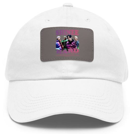 Discover Shinee Kpop Dad Hat With Leather Patch, Hard Album Dad Hat With Leather Patch v5, Shawol Dad Hat With Leather Patch, Onew Key Minho Taemin Dad Hat With Leather Patch