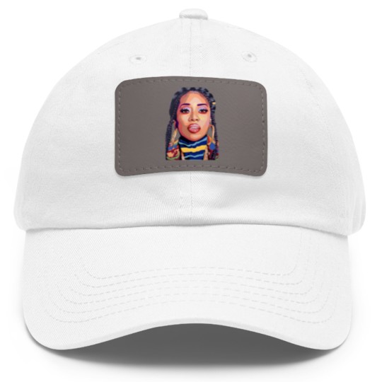 Discover Missy Elliott Dad Hat With Leather Patch Unisex Short Sleeve Dad Hat With Leather Patch