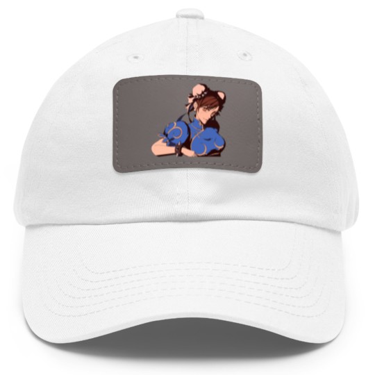 Discover Chun li Dad Hat With Leather Patch