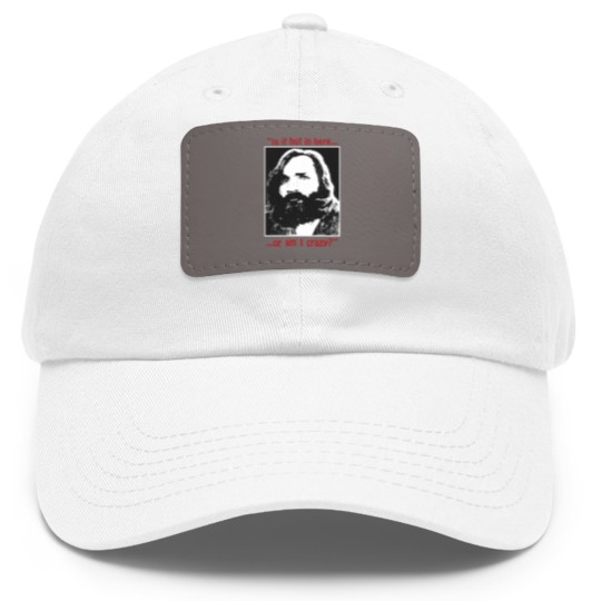 Discover New Rare Charles Manson Is It Hot In Here Serial Killer Dad Hat With Leather Patch