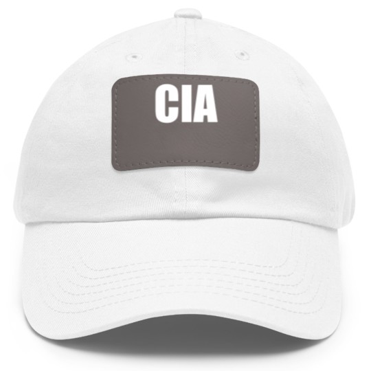 Discover Cia Central Intelligence Agency Dad Hat With Leather Patch