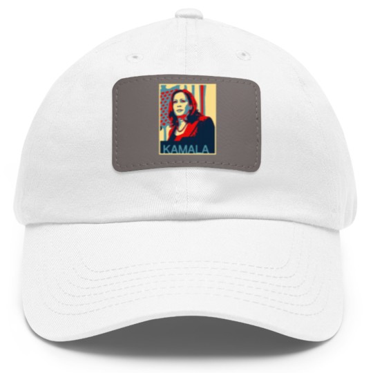 Discover Kamala Kamala VP Dad Hat With Leather Patch