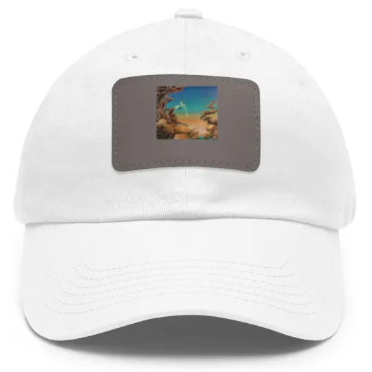 Discover yes band Dad Hat With Leather Patch