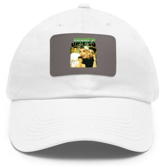 Discover Vintage 90s James Charles Dad Hat With Leather Patch, James Charles Dad Hat With Leather Patch,