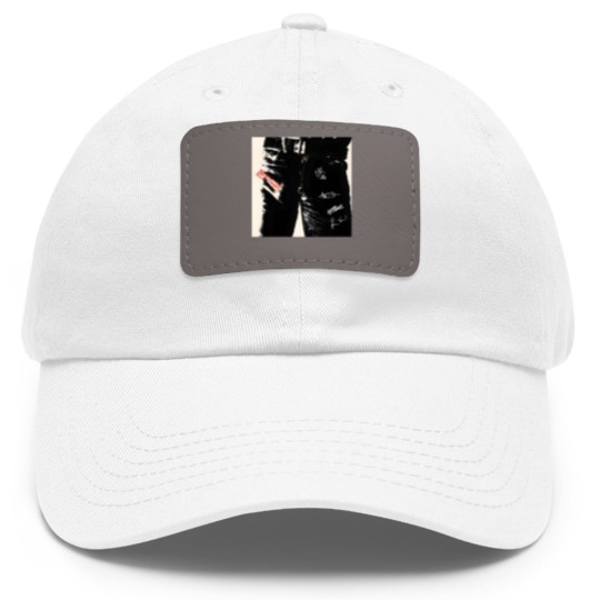 Discover Sticky Fingers album vintage Dad Hat With Leather Patch