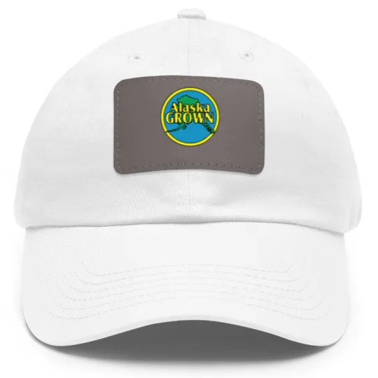Discover Alaska Grown Dad Hat With Leather Patch