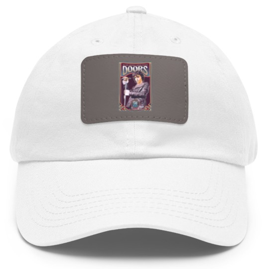 Discover The Doors Dad Hat With Leather Patch THE DOORS Folk Rock Dad Hat With Leather Patch