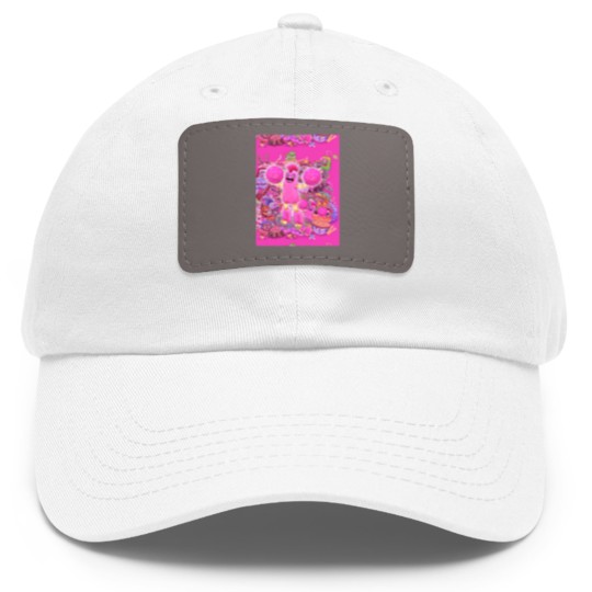 Discover My Singing Monsters characters Pompom Graphic Dad Hat With Leather Patch