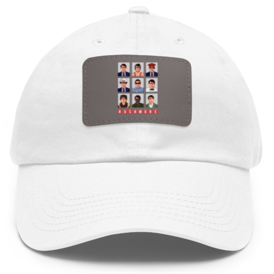 Discover Rushmore Max Fischer Grid Dad Hat With Leather Patch