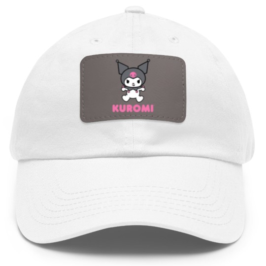 Discover Kuromi Character Dad Hat With Leather Patch