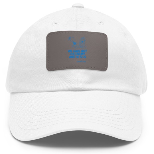 Discover We Have Met the Enemy and He Is Us Dad Hat With Leather Patch