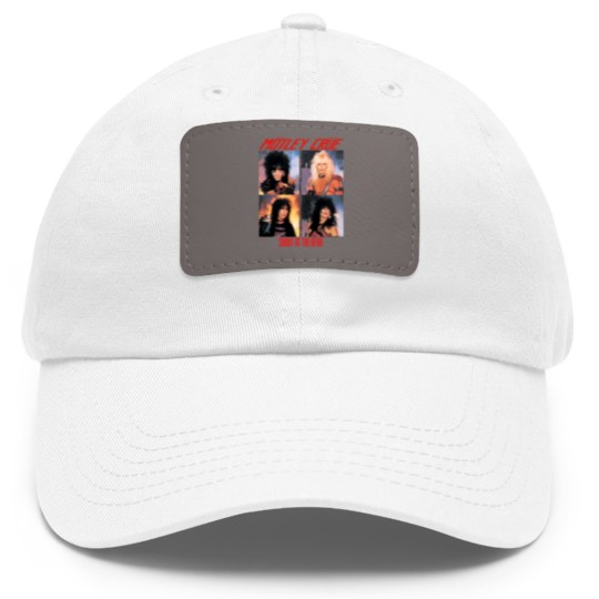 Discover perfect coll motley crue Dad Hat With Leather Patch