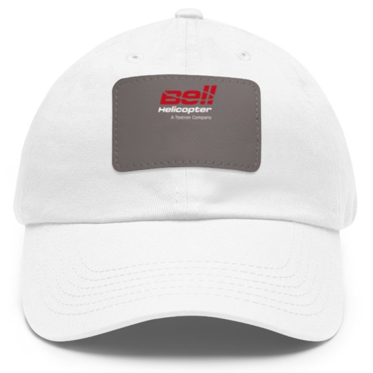 Discover Bell Helicopter Dad Hat With Leather Patch