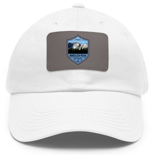 Discover Wheeler Peak In Nevada Dad Hat With Leather Patch