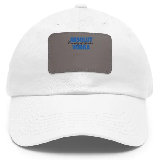 Discover Absolut Vodka Logo Dad Hat With Leather Patch