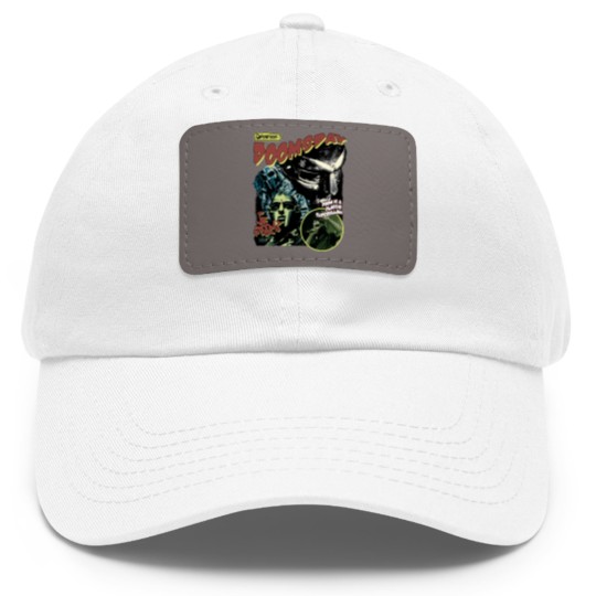 Discover Vintage  MF Dooom 90er Musik Lieben Konzert Grafik Dad Hat With Leather Patch