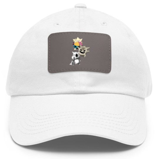 Discover PKM Cubone, Gengar Togepi Dad Hat With Leather Patch