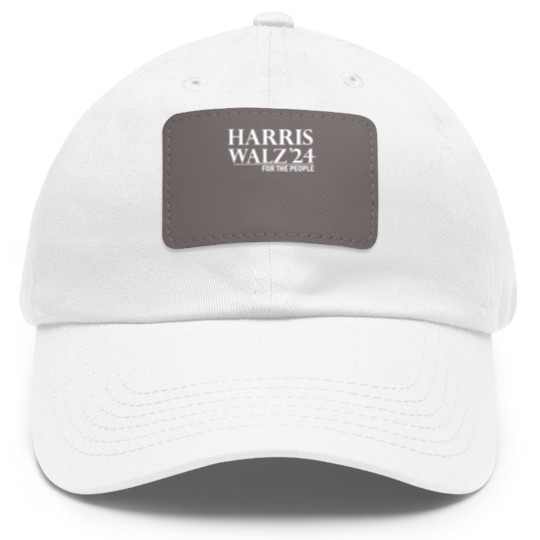 Discover Harris Walz 2024 Dad Hat With Leather Patch Dad Hat With Leather Patch, Kamala Harris Dad Hat With Leather Patch, Tim Walz