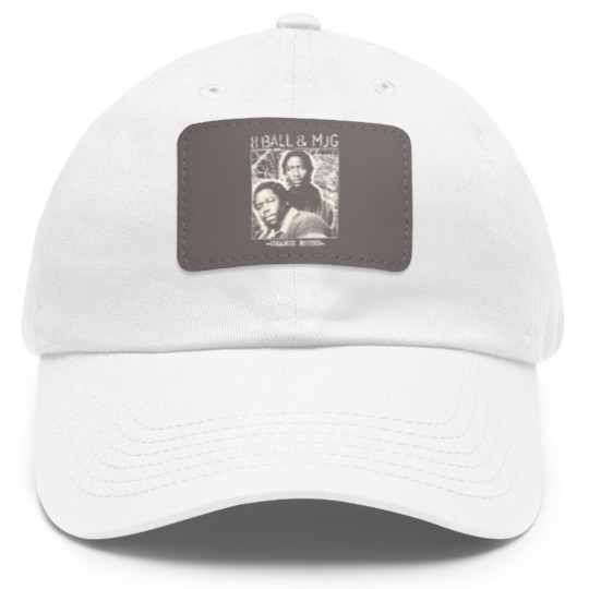 Discover 8Ball & MJG Dad Hat With Leather Patch Rapper Vintage Dad Hat With Leather Patch