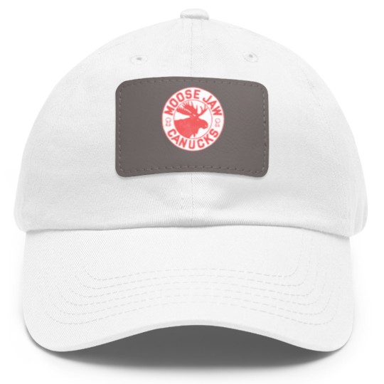 Discover Moose Jaw Canucks Hockey Dad Hat With Leather Patch