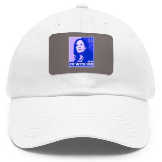 Discover Kamala-Harris - Kamala Harris - Dad Hat With Leather Patch