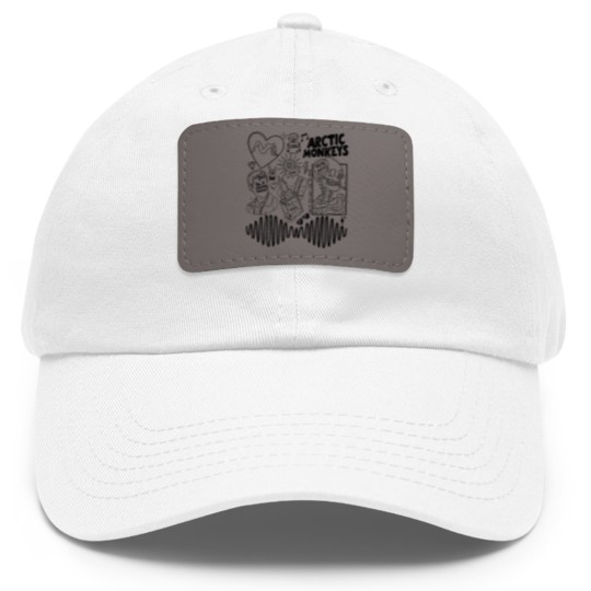 Discover Arctic Monkey Doodle Art Dad Hat With Leather Patch, Vintage Arctic Monkey Merch Album Dad Hat With Leather Patch