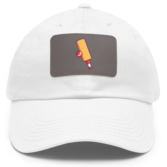 Discover Cricket - Cricket - Dad Hat With Leather Patch