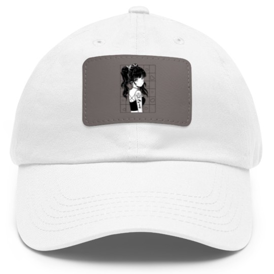 Discover Anime girl Anime girl Anime girl Dad Hat With Leather Patch