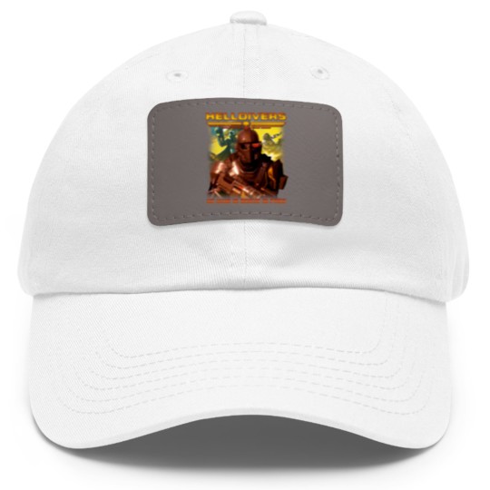 Discover Helldivers Vintage 90s Dad Hat With Leather Patch, Helldivers 2 Dad Hat With Leather Patch, Helldivers Vintage Dad Hat With Leather Patch