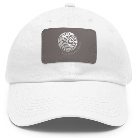 Discover New Zealand Rugby T Maori Inspired Kiwi Silver Fern Dad Hat With Leather Patch
