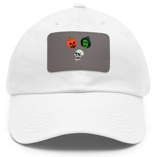 Discover Silver Shamrock Mask Set Dad Hat With Leather Patch