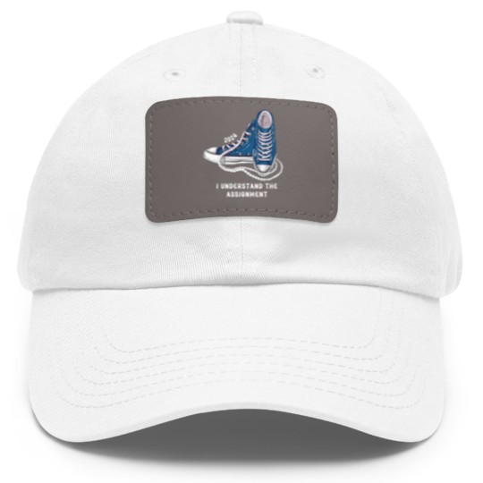 Discover I Understand The Assignment Vote Blue rally Dad Hat With Leather Patch, Kamala Harris Sneakers and Pearls