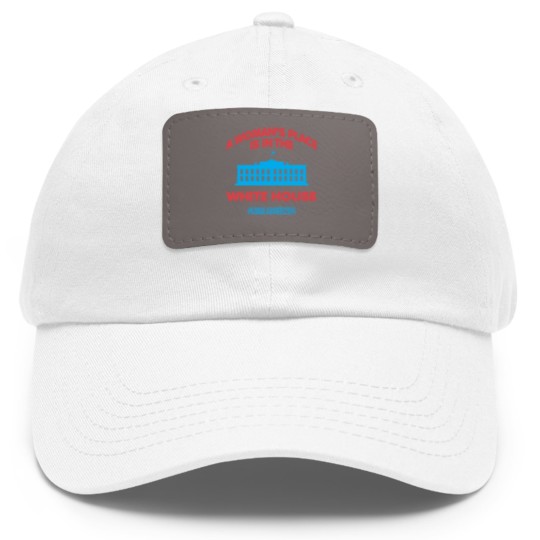 Discover kamalaa harris White House 2638 Dad Hat With Leather Patch