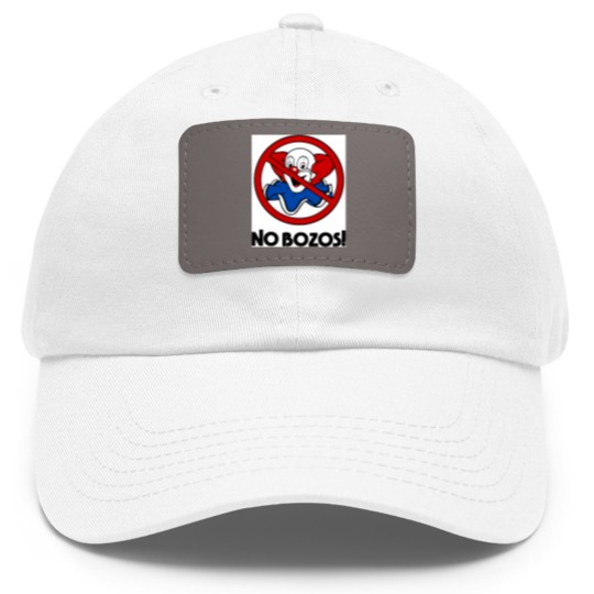 Discover NO BOZOS Dad Hat With Leather Patch