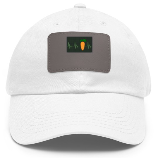 Discover Carrot Hearbeat Cool Carrot Design Dad Hat With Leather Patch