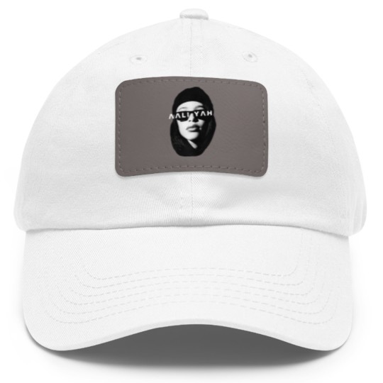 Discover Aaliyah Dad Hat With Leather Patch Dad Hat With Leather Patch
