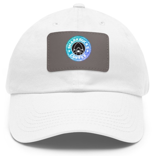 Discover Sharkbucks Logo [Water] Dad Hat With Leather Patch