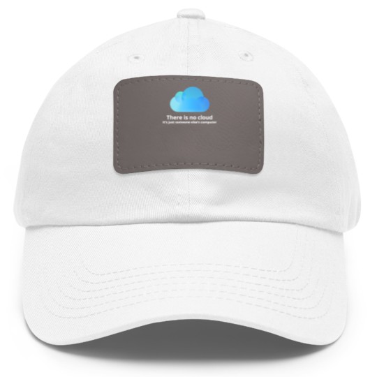 Discover There is no cloud - There Is No Cloud - Dad Hat With Leather Patch