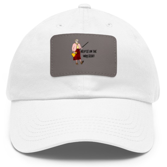 Discover Mrs Doubtfire “Help is on the way dear” Dad Hat With Leather Patch