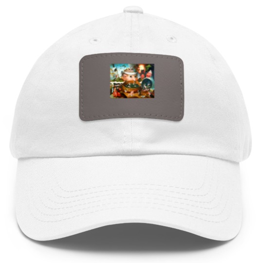 Discover The Vision of Tondal Hieronymus Bosch Dad Hat With Leather Patch