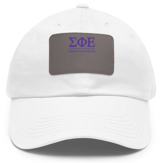 Discover Sigma Phi Epsilon | Badge Dad Hat With Leather Patch