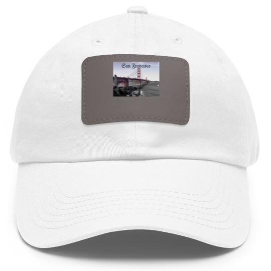 Discover San Francisco Dad Hat With Leather Patch