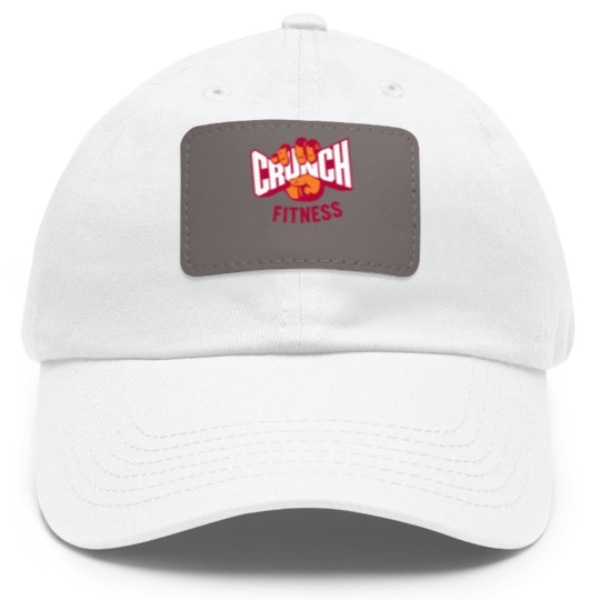 Discover Attractive-Crunch-Fitness Logo Dad Hat With Leather Patch