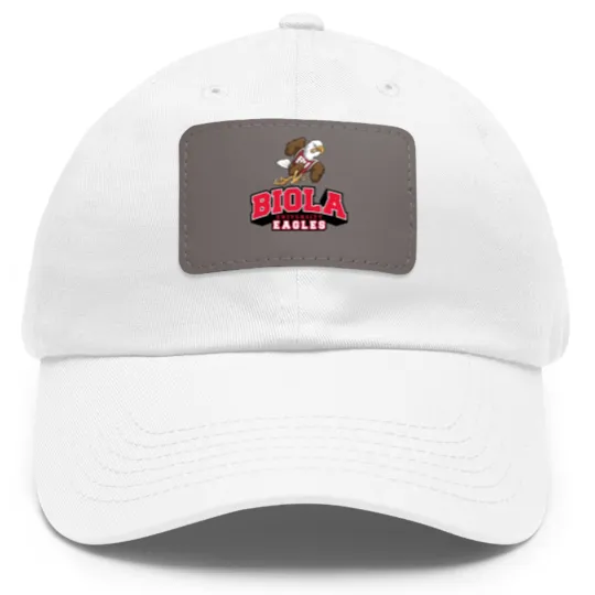 Discover Biola Univ Eagle College in American Dad Hat With Leather Patch