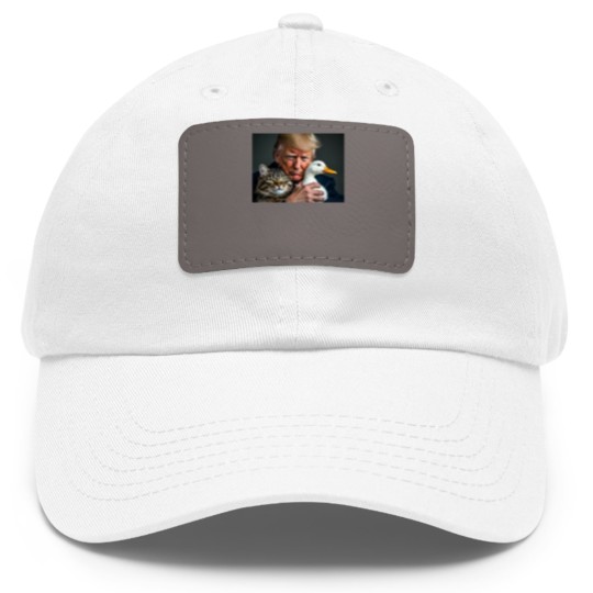 Discover Pets for Trump Dad Hat With Leather Patch - Protect Our Pets - Save Our Pets - Pets For Trump - Dad Hat With Leather Patch