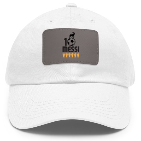 Discover Messi - Messi - Dad Hat With Leather Patch