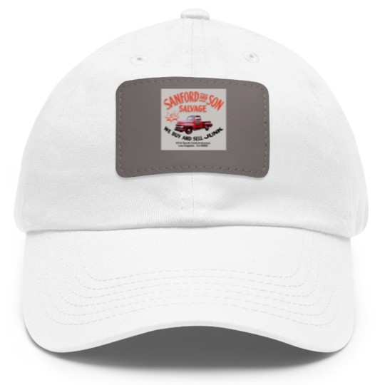 Discover Sanford and Son Salvage Worn Truck Dad Hat With Leather Patch