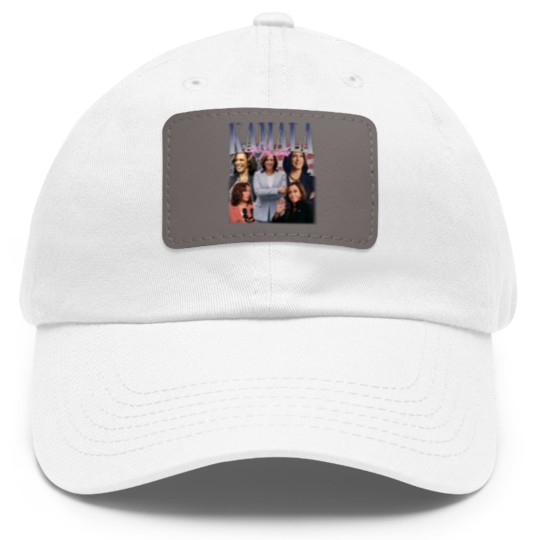 Discover KAMALA HARRIS Dad Hat With Leather Patch | Kamala Harris Homage Dad Hat With Leather Patch