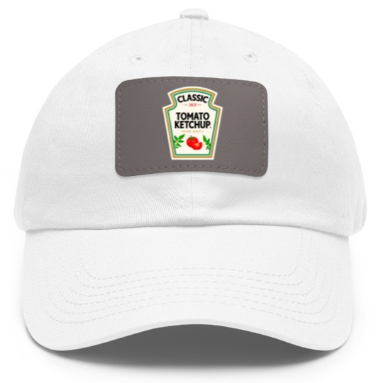 Discover Ketchup Halloween Costume Tomato Matching Halloween Ketchup Dad Hat With Leather Patch